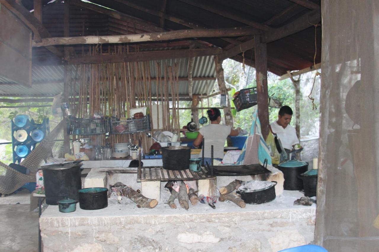 Campamento Yaax Che en Calakmul Conhuas Bagian luar foto