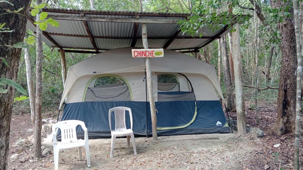 Campamento Yaax Che en Calakmul Conhuas Ruang foto